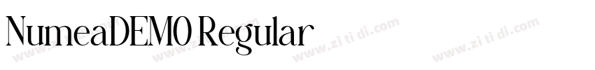 NumeaDEMO Regular字体转换 NumeaDEMO Regular字体转换